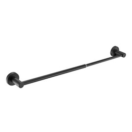 Adjustable Towel Racks Bathroom Towel Drying Rack Wall Mounted Expandable Towel bar 1.57-27.7 inches can be Extended Telescopic Towel bar (Black)