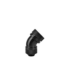 Thermaltake Pacific DIY LCS Black G1/4 PETG 16mm (5/8") OD Tube 45 Degree Compression Fitting Cooling - CL-W096-CA00BL-A
