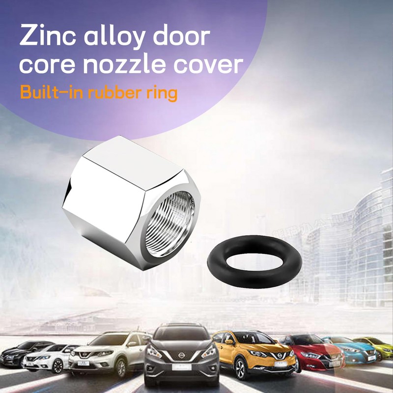 ZKFAR 4 PCS Car Wheel Tire Valve Stem Caps, Double