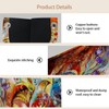 2 Pack Tissue Box Cover Holder, Graceful Peacock Rectangle Leather