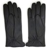 ZLUXURQ Womens Italian Soft Genuine Lambskin Leather Touchscreen Black Winter