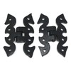 2 x fiXte Antique Black Butterfly Hinges Traditional Rustic Design