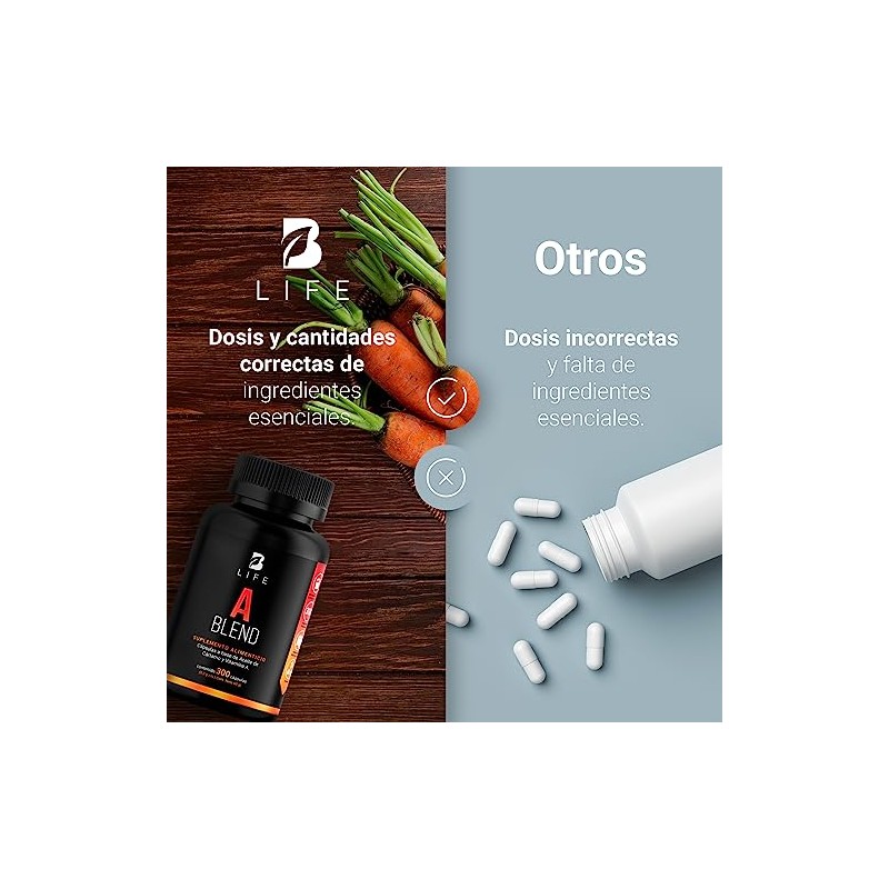 B Life Vitamina A con 300 Cápsulas Blandas