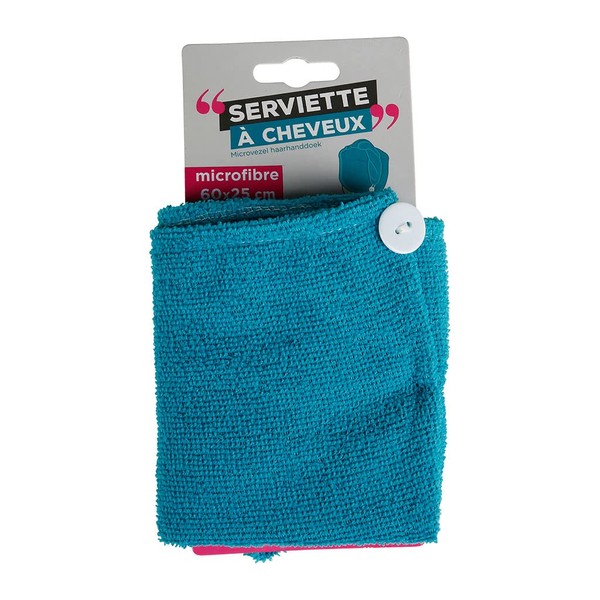 upfit - Microfibre hair towel – Small size in scarf shape – Allows you to dry wet hair – Dimensions: 60 x 25 cm – Microfibre – Ideal for transporting in a sports bag