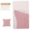 CHILDWEET Soft Stripe Throw Pillow Cover Creative Red Striped Design