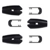 West Coast Paracord Black Plastic Rope Clamps – Create Leads,