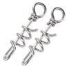 5 Pcs Bird Parrots Foot Ring Buckle Stainless Steel Foot