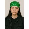 Green Paisley Bandana Head Scarf