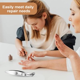 Hangnail Clipper,Hangnail Clipper Cuticle Trimmer Tweezer | Stainless Steel Precision Fingernails Toenails Manicure Pedicure Nail Dead Skin Removal Tweezer for Travel Foot Spa Home Salon