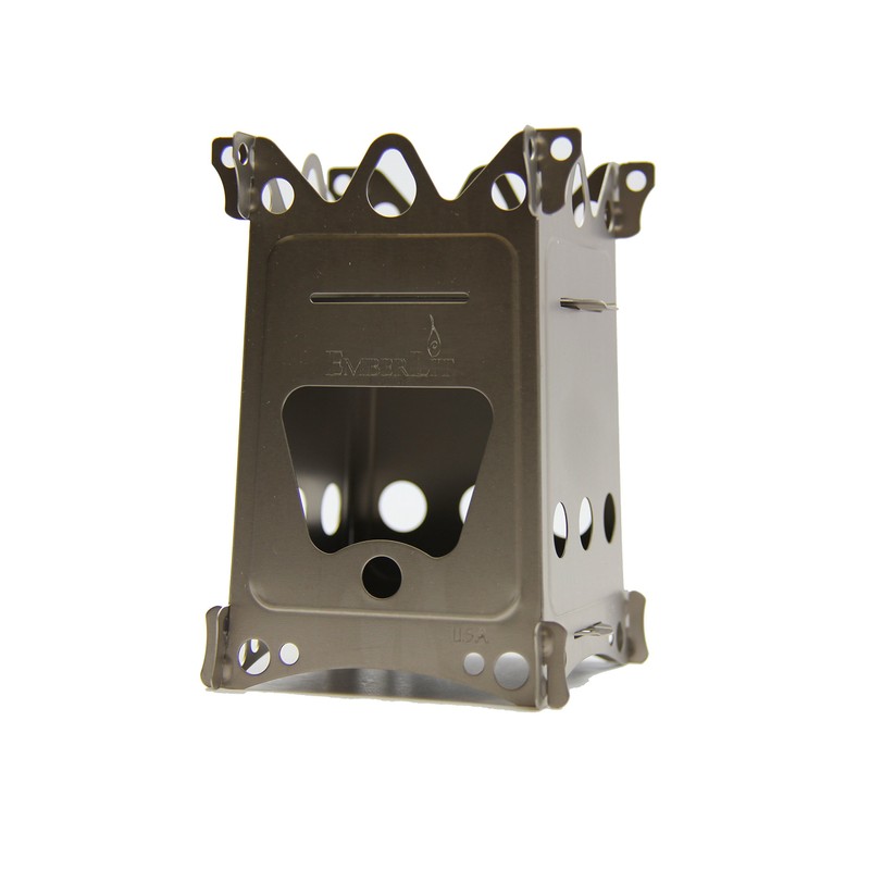 Emberlit Fireant,Titanium, Multi-fuel Backpacking Stove Great for Camping and Survival