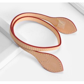 Vachetta Leather Replacement Straps Handles Fit for Neverfull PM & MM Tote Bags (Nature)