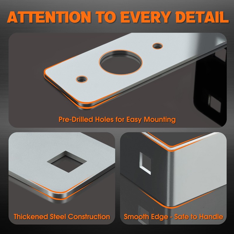 Lonffery Trailer Light Bracket 2PC