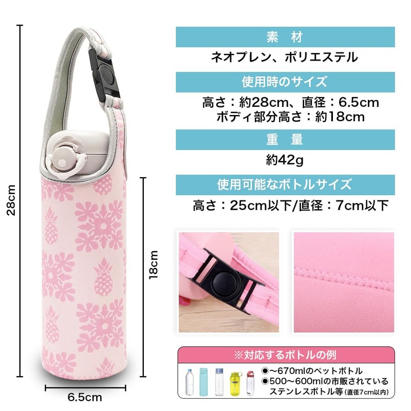 HAVIKA Water Bottle Cover, Bottle Case, Shoulder Strap, Pet Bottle,