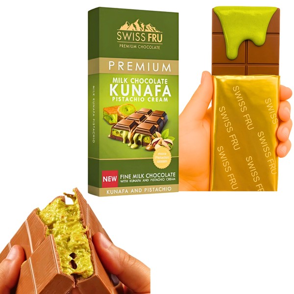 MYCOOKI Dubai Chocolate Bar - Loaded Kunafa with Pistachio Cream