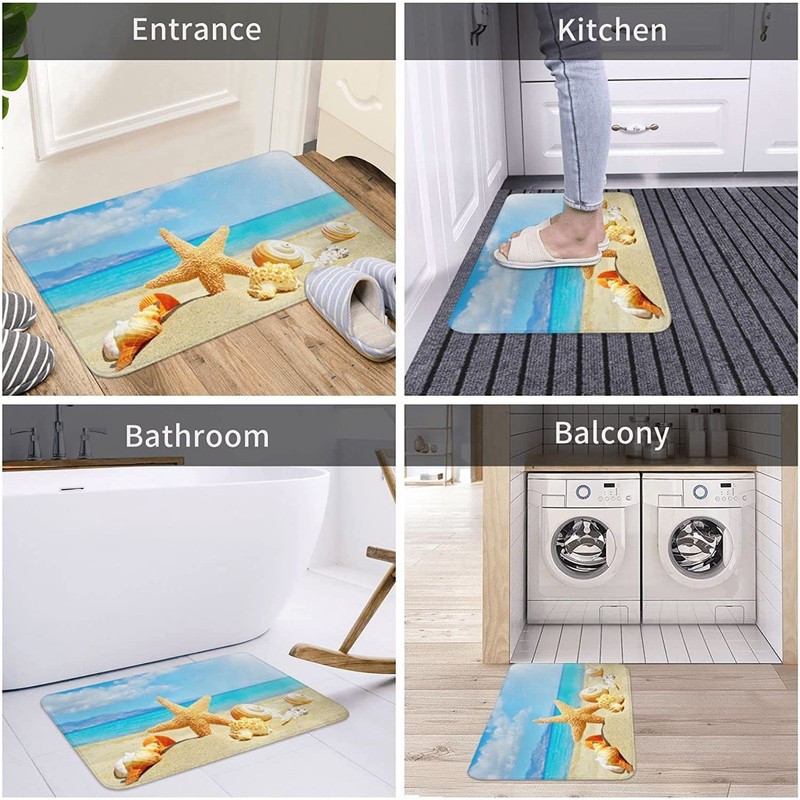Wallet, Glasses, Keys and Phone Outdoor Doormat Low-Profile Water Absorption