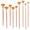 9Pcs Painting Brush Set Nylon Wool Fan shaped Watercolor Acrylic