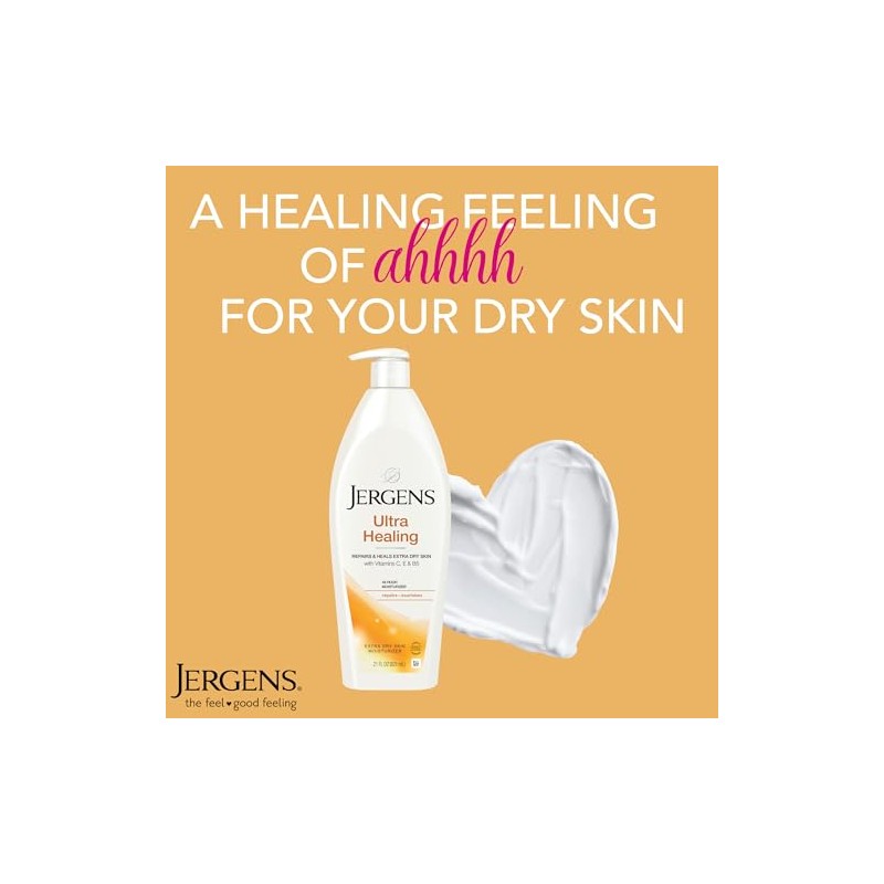 Jergens Ultra Healing Extra Dry Skin Moisturizer for Unisex Moisturizer