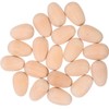 Abaodam Pack of 20 Small Easter Eggs Unfinished Wooden Eggs