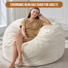 Hobestluk 5ft Bean Bag Chairs for Adults Large Beanbag Chair