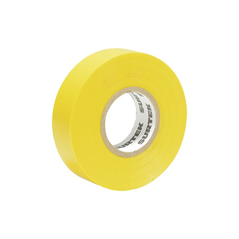 Surtek 138007 Cinta para aislar amarilla 19 mm x 9