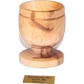 Holy Land Market Olive Wood Small Chalice or Goblet/Wine or Communion Church Cup (1)