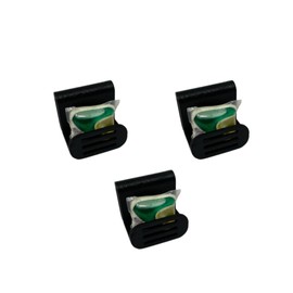 Dishwasher Pod Holder for Improved Dish Cleaning | Securely Place Pod in Compartment for Faster Activation | Made in USA (3-Pack, Black)