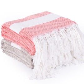 Oversized Turkish Beach Towel Blanket XXL Cotton Sandproof Towels Boho Woven Extra Large Big Sand Free Giant Throw Thick Blankets Huge Quilt XL Picnic Camping Necessities Cloud For Adult Gifts