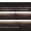 THMOOTHER LED Strip Pre-Drilled U Channel Diffuser 6-Pack 3.28FT,Surface Mounted