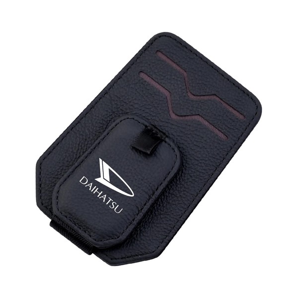 Fumezu Car Storage, Sunglasses Clip Compatible with Toyota Daihatsu Leather