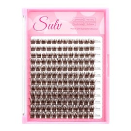Color Brown Eyelash Clusters Mixed Size 10/12/14/16mm False Eyelashes C Curl OR D Curl to Choose Eyelash Extensions Dramatics Lashes Very Soft Material (Dark Brown D Curl:10/12/14/16mm)