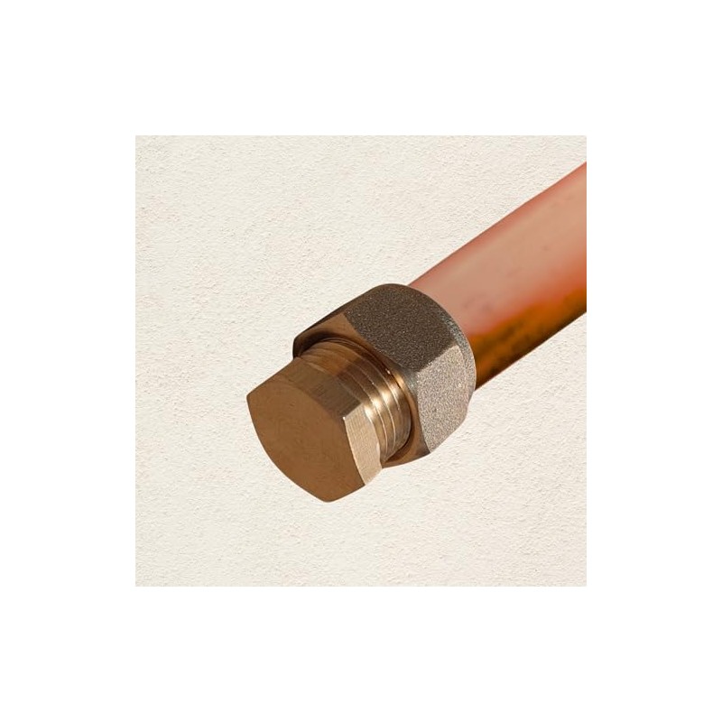 8mm Brass Compression Stop End – Pack of 5 |