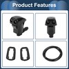 INFINAUTO Front Windscreen Washer Nozzle with 2 Gaskets, 1.5 Meters