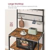 VASAGLE Bakers Rack with Charging Station, 31.5 Inches Coffee Bar
