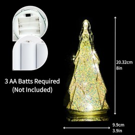 8 Inches Tabletop Christmas Tree Table Light with Timer – Mercury Glass LED Lighted Holiday Decoration for Table, Mantel, Fireplace, Entryway, Battery Powered (Light Pink)