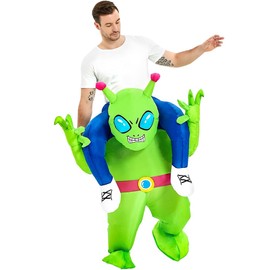Inflatable Alien Costume Funny Blow up Costumes, Inflatable Costume Adult for Holloween, Christmas, New Year, Birthday, Party, Gift