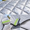 Quilted Car Snow Cover for Outdoor Parking – Silver Protective