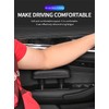 JEYODA Car Armrest Pad, Left Elbow Support, General Leather Booster