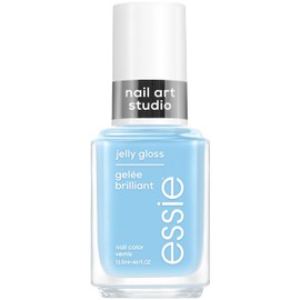 essie Nail Art Studio Jelly Gloss Polish, Vegan, Sheer Blue Nail Polish, Sky Jelly, 0.46 Fl Oz