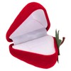 PATIKIL Strawberry Rose Ring Box, Strawberry Shape Romantic Engagement Ring