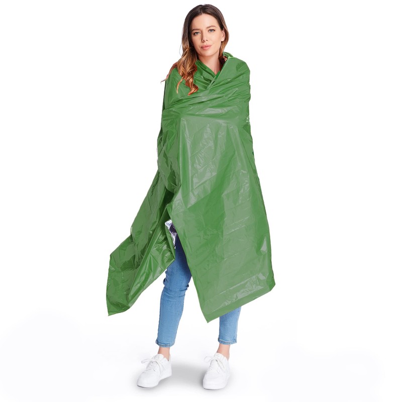 ANLOKE Emergency Blankets Mylar Thermal Blanket (4 Pack) of Space