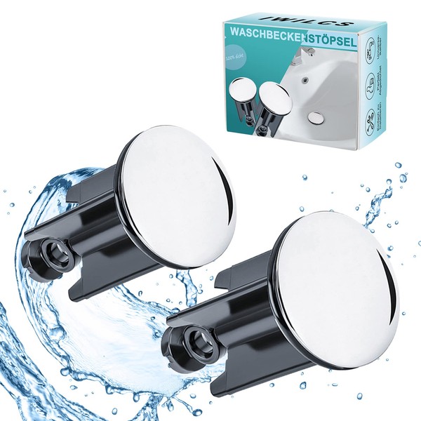 IWILCS 2 Pieces Sink Plug, Drain Plug, Bathtub Plug, Drain
