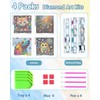 Leixonl 4 Packs 5D Diamond Art Kits for Kids Ages
