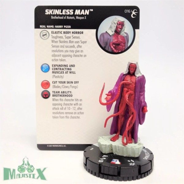 WizKids Heroclix X-Men: Rise and Fall set Skinless Man #016