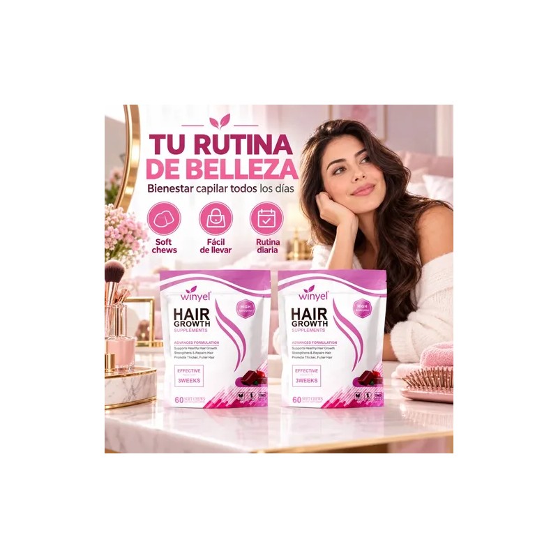 Suplemento Para El Cabello 2 Frascos