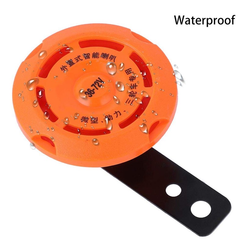 Electronic Horn, 36V/48V/60V/72V Electric Bike Ring Waterproof Smart Cycling Bell