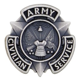 U.S. Army Civilian Service Lapel Pin (SILVER)