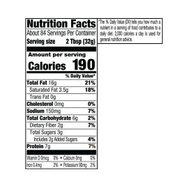 Skippy Natural Creamy Peanut Butter 48oz 2 Pack No Stir Spread
