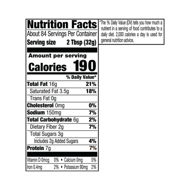 Skippy Natural Creamy Peanut Butter 48oz 2 Pack No Stir