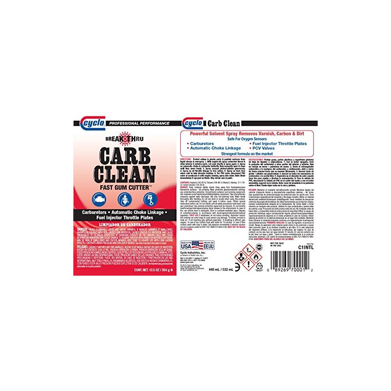 Cyclo - Break Thru Carb Clean