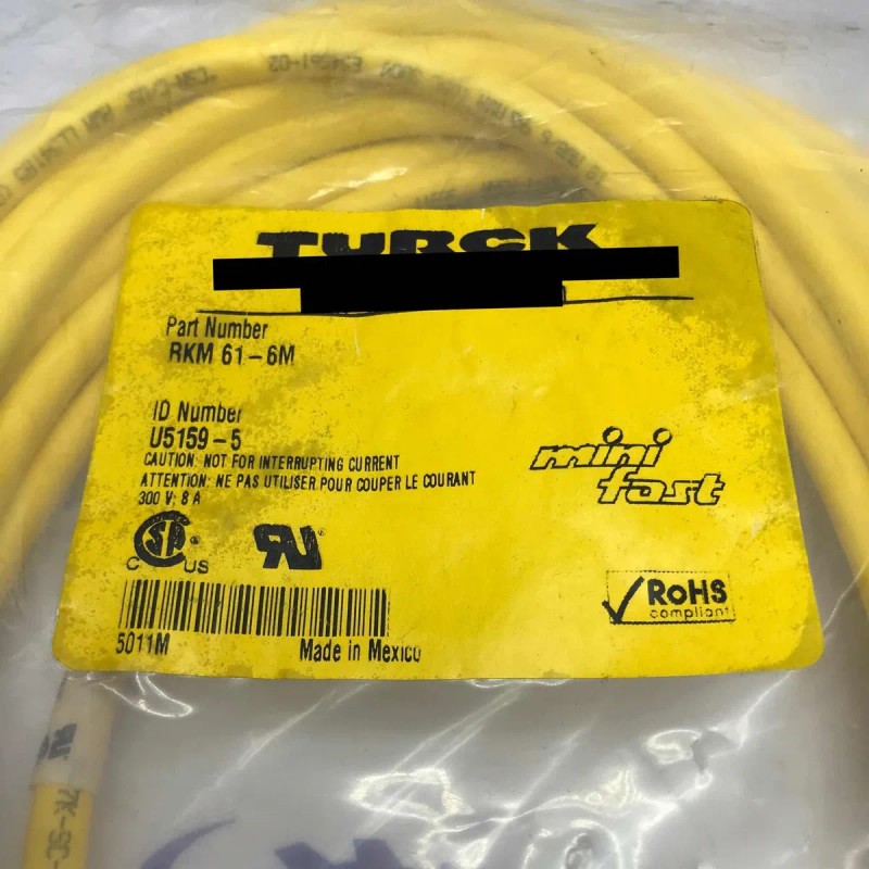Turck Rkm 61-6m Cable U5159-5